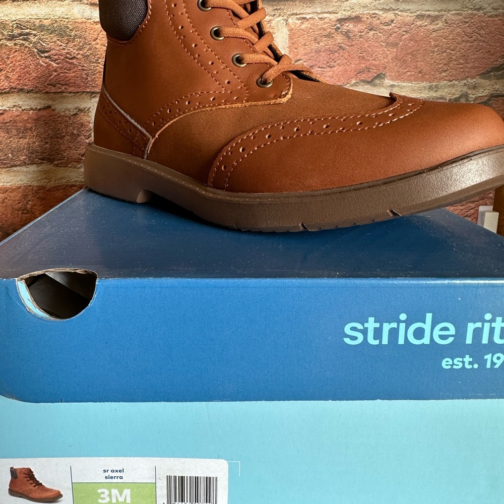 Stride Rite Boys Boots Size 3M SR Axel Sierra New in Box